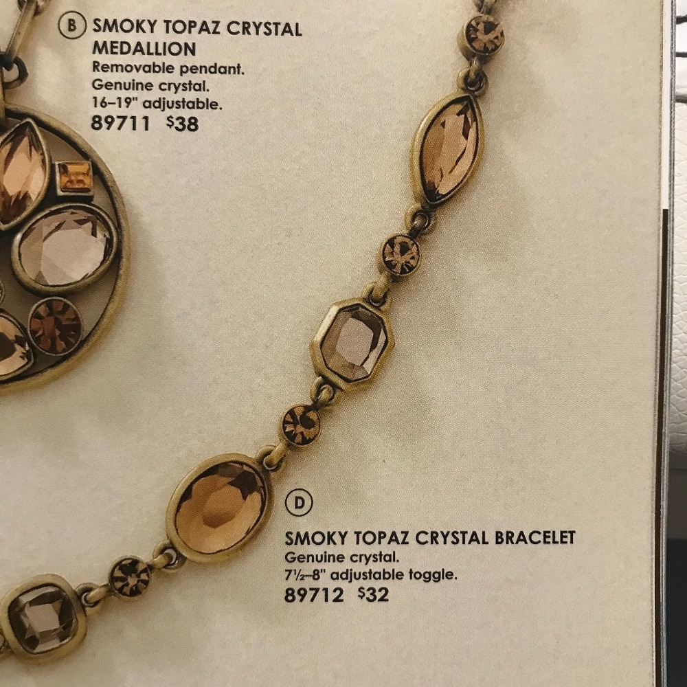 Smoky Topaz Crystal Bracelet